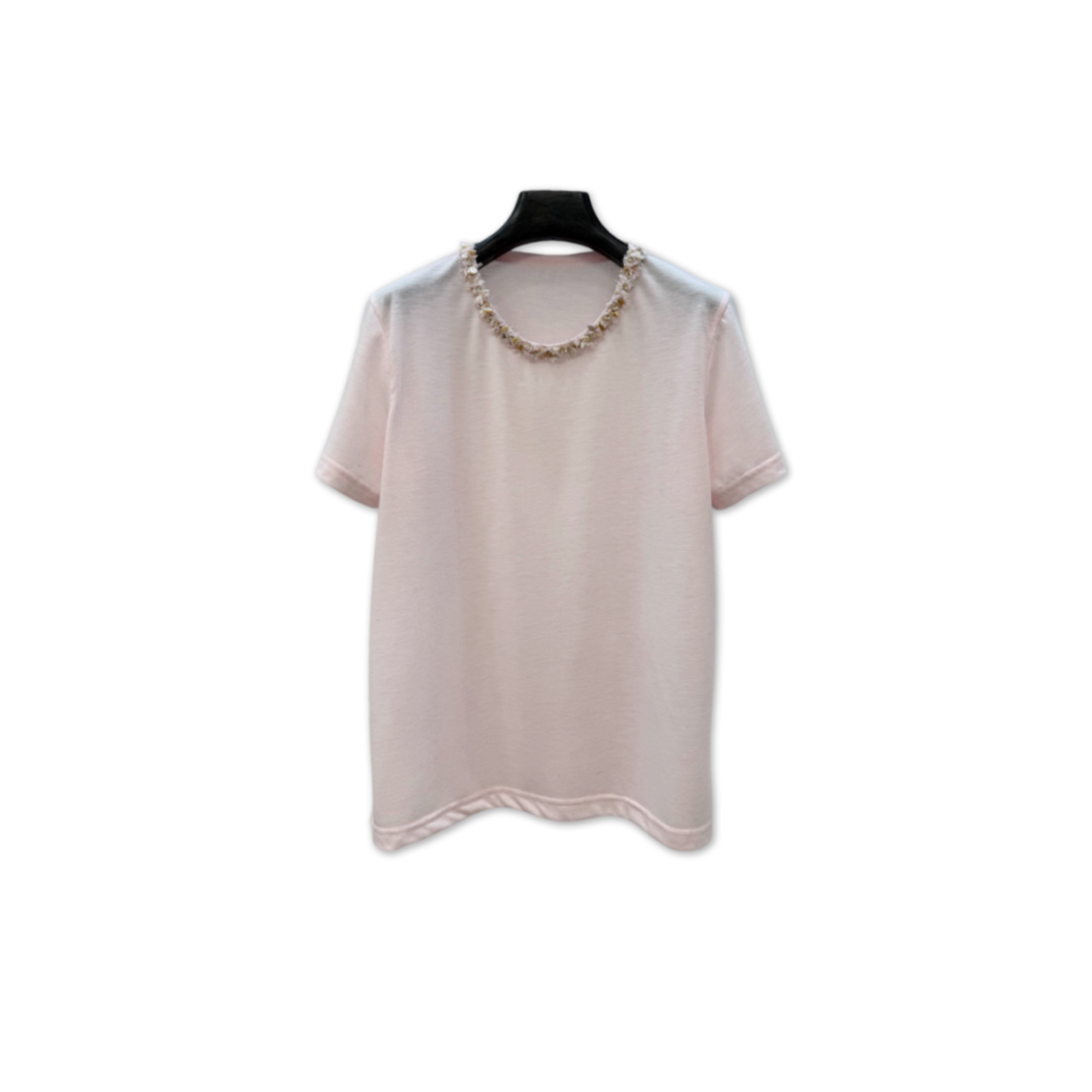 Ch**el short-sleeve jewel neck t-shirt